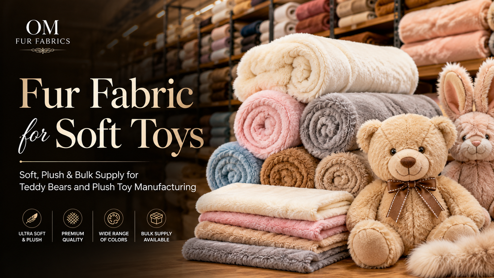 Fur Fabric for Soft Toys: Best Fabric for Teddy Bears & Plush Toy Manufacturing